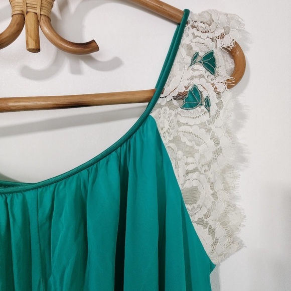 4 for $32 vintage blue and lace nightie - Picture 6 of 9